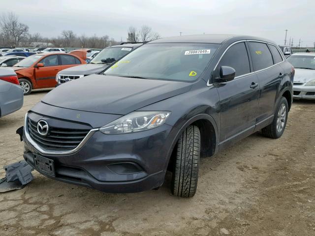 JM3TB3BA7E0440178 - 2014 MAZDA CX-9 SPORT GRAY photo 2