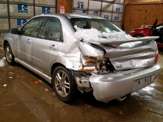 JF1GD29635G519974 - 2005 SUBARU IMPREZA WR SILVER photo 3