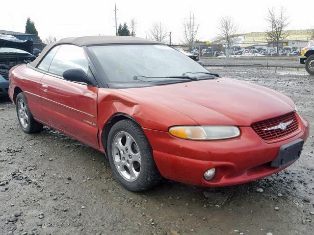 3C3EL55H6YT276484 - 2000 CHRYSLER SEBRING JX RED photo 1