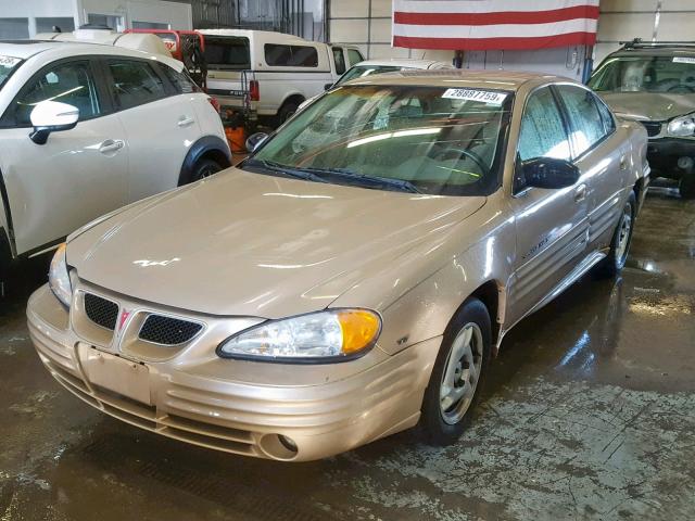 1G2NF52E72M518715 - 2002 PONTIAC GRAND AM S GOLD photo 2