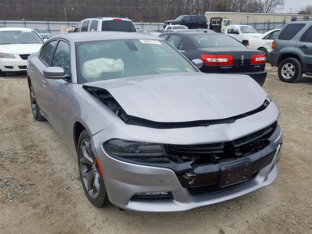 2C3CDXHG2FH896564 - 2015 DODGE CHARGER SX SILVER photo 1