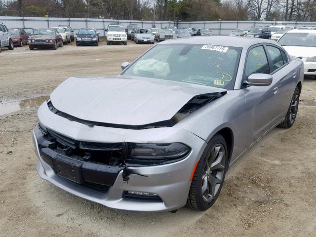 2C3CDXHG2FH896564 - 2015 DODGE CHARGER SX SILVER photo 2