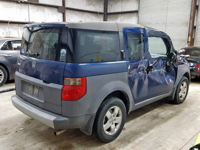 5J6YH18513L001771 - 2003 HONDA ELEMENT EX BLUE photo 4