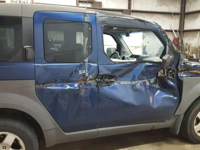 5J6YH18513L001771 - 2003 HONDA ELEMENT EX BLUE photo 9