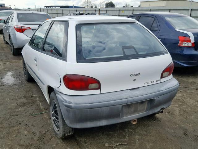 2C1MR2293S6738171 - 1995 GEO METRO BASE WHITE photo 3