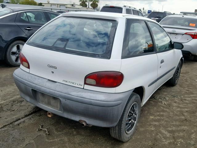 2C1MR2293S6738171 - 1995 GEO METRO BASE WHITE photo 4