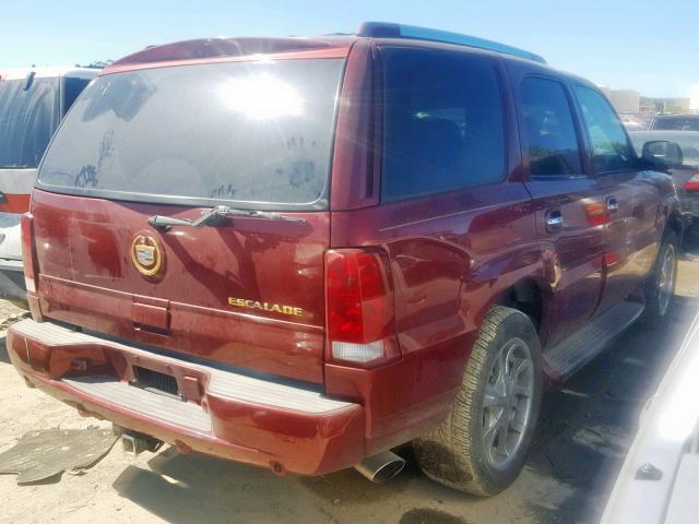 1GYEK63N02R111294 - 2002 CADILLAC ESCALADE L BURGUNDY photo 4