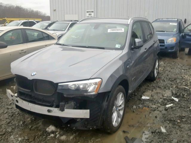 5UXWX9C59F0D55924 - 2015 BMW X3 XDRIVE2 GRAY photo 2