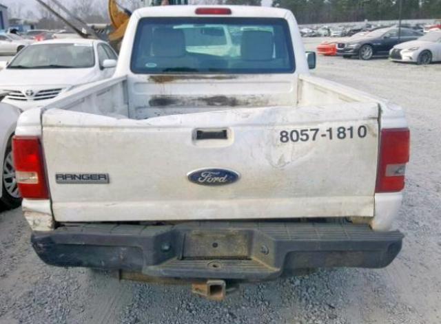 1FTKR1ADXAPA61810 - 2010 FORD RANGER WHITE photo 9