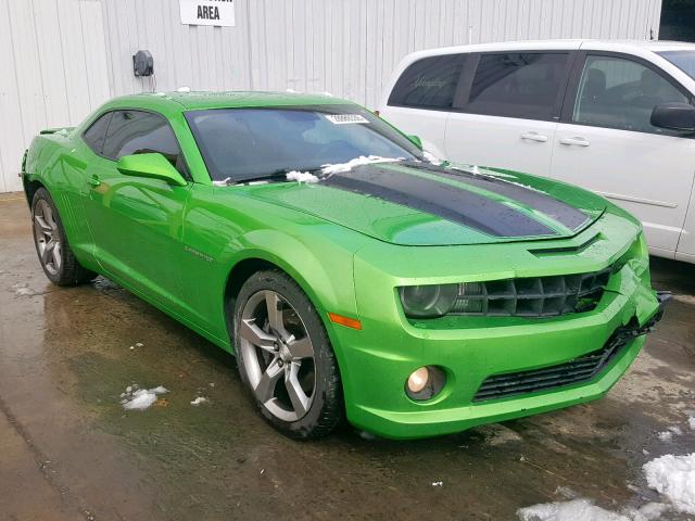 2G1FK1EJ8B9132341 - 2011 CHEVROLET CAMARO 2SS GREEN photo 1