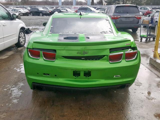 2G1FK1EJ8B9132341 - 2011 CHEVROLET CAMARO 2SS GREEN photo 9