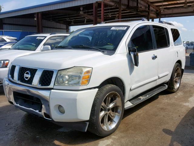 5N1AA08A64N737190 - 2004 NISSAN ARMADA SE WHITE photo 2