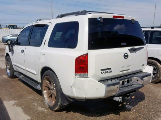 5N1AA08A64N737190 - 2004 NISSAN ARMADA SE WHITE photo 3