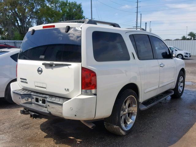 5N1AA08A64N737190 - 2004 NISSAN ARMADA SE WHITE photo 4