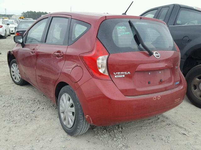 3N1CE2CP0FL422285 - 2015 NISSAN VERSA NOTE RED photo 3