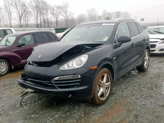 WP1AE2A29CLA91448 - 2012 PORSCHE CAYENNE S BLACK photo 2