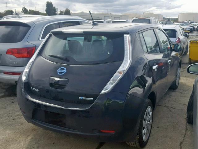 1N4BZ0CP8HC307567 - 2017 NISSAN LEAF S BLACK photo 4