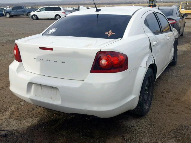 1B3BD1FG9BN523810 - 2011 DODGE AVENGER MA WHITE photo 4