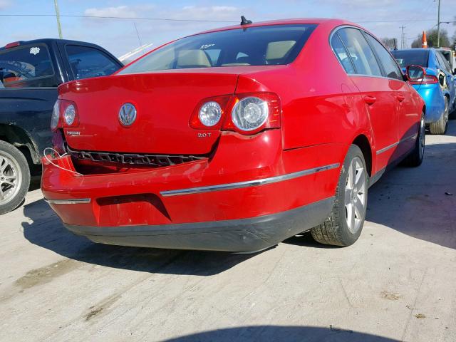 WVWAK73C28P086623 - 2008 VOLKSWAGEN PASSAT KOM RED photo 4