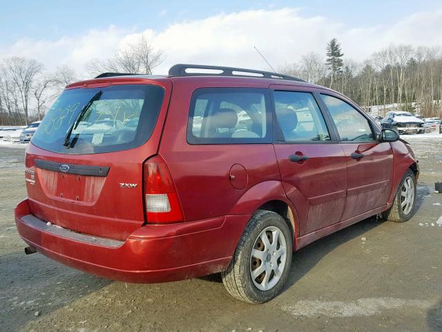 1FAFP36NX5W317157 - 2005 FORD FOCUS ZXW RED photo 4