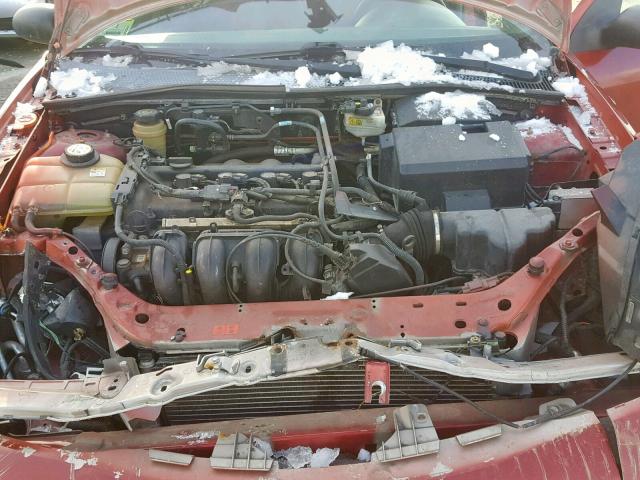 1FAFP36NX5W317157 - 2005 FORD FOCUS ZXW RED photo 7