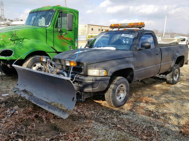 1B7KF26Z7VJ510839 - 1997 DODGE RAM 2500 BLACK photo 2