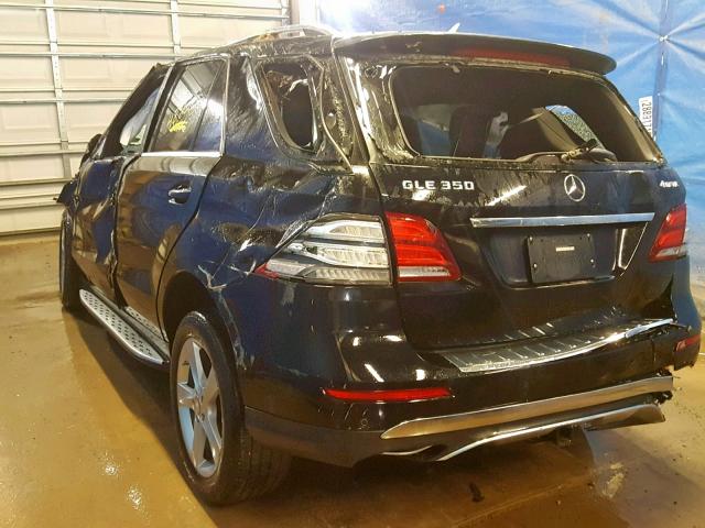 4JGDA5HB2GA654368 - 2016 MERCEDES-BENZ GLE 350 4M BLACK photo 3