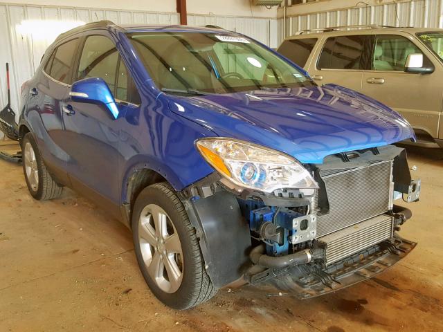 KL4CJESB0FB235334 - 2015 BUICK ENCORE BLUE photo 1