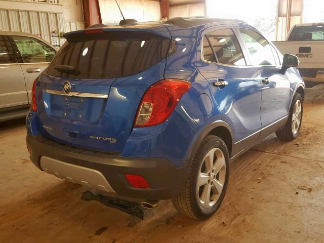 KL4CJESB0FB235334 - 2015 BUICK ENCORE BLUE photo 4