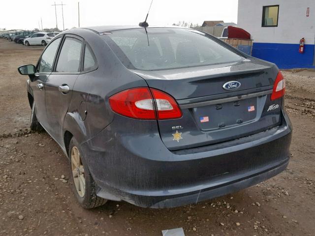 3FADP4CJ6BM181944 - 2011 FORD FIESTA SEL GRAY photo 3