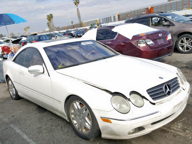 WDBPJ75JX2A030981 - 2002 MERCEDES-BENZ CL 500 WHITE photo 1