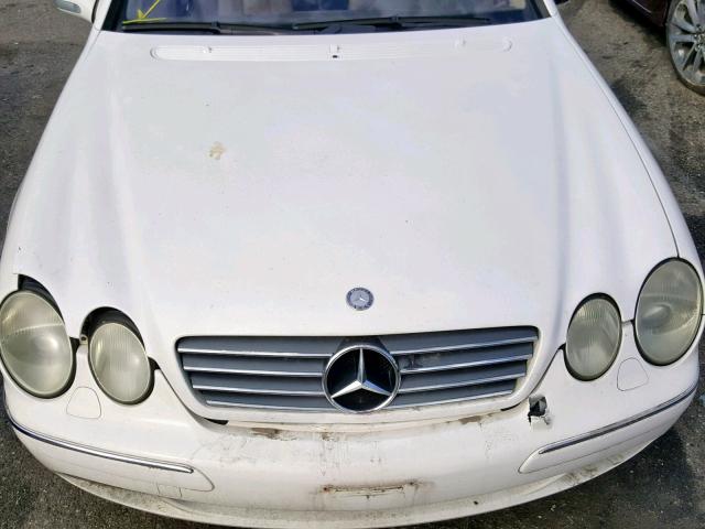 WDBPJ75JX2A030981 - 2002 MERCEDES-BENZ CL 500 WHITE photo 7