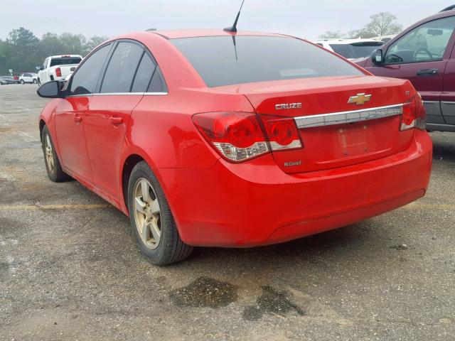 1G1PC5SB0E7281242 - 2014 CHEVROLET CRUZE LT RED photo 3