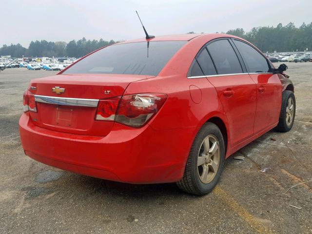 1G1PC5SB0E7281242 - 2014 CHEVROLET CRUZE LT RED photo 4