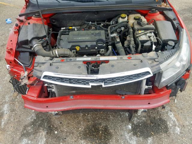 1G1PC5SB0E7281242 - 2014 CHEVROLET CRUZE LT RED photo 7