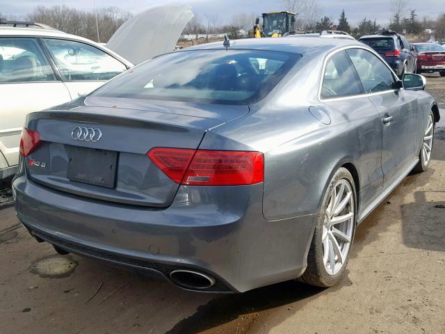 WUAC6AFR7DA901392 - 2013 AUDI RS5 GRAY photo 4