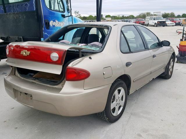 1G1JF52F647152551 - 2004 CHEVROLET CAVALIER L GOLD photo 4