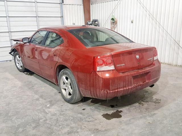 2B3CA3CV6AH162524 - 2010 DODGE CHARGER SX RED photo 3