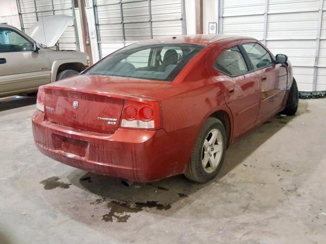 2B3CA3CV6AH162524 - 2010 DODGE CHARGER SX RED photo 4