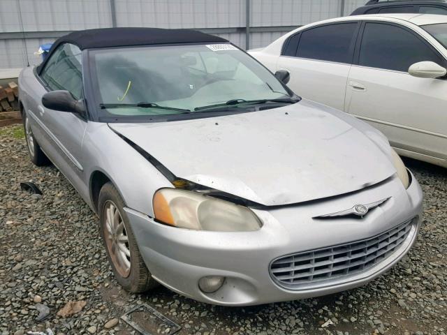 1C3EL55UX1N676342 - 2001 CHRYSLER SEBRING LX SILVER photo 1