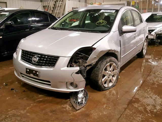 3N1AB61E08L691737 - 2008 NISSAN SENTRA 2.0 SILVER photo 2