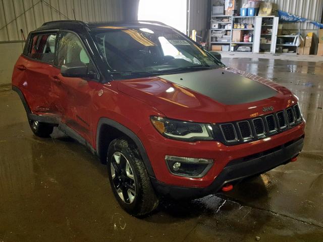 3C4NJDDB3JT284623 - 2018 JEEP COMPASS TR RED photo 1