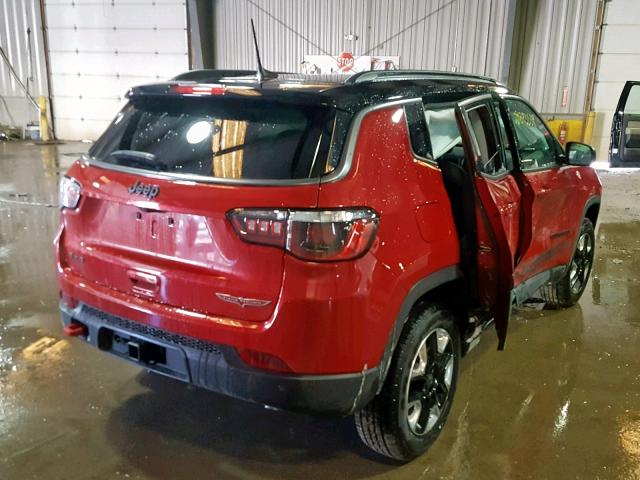 3C4NJDDB3JT284623 - 2018 JEEP COMPASS TR RED photo 4