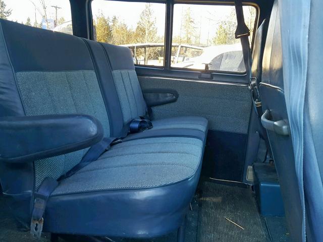 1GAFG35K0RF120921 - 1994 CHEVROLET G30 BLUE photo 6