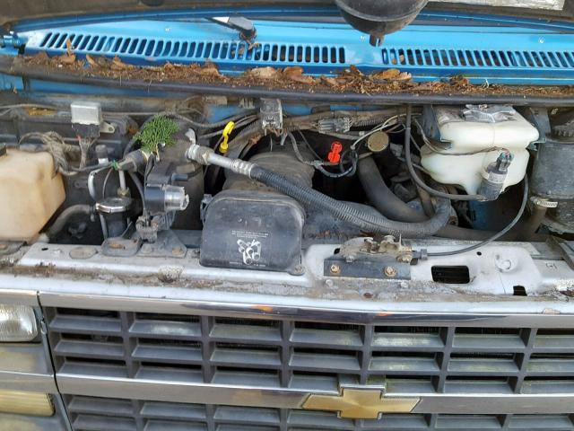 1GAFG35K0RF120921 - 1994 CHEVROLET G30 BLUE photo 7