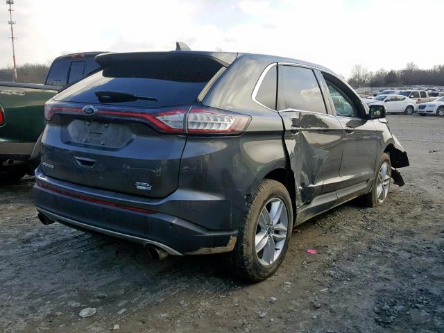 2FMPK4J9XGBC00076 - 2016 FORD EDGE SEL GRAY photo 4