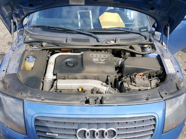 TRUWT28N821006287 - 2002 AUDI TT QUATTRO BLUE photo 7