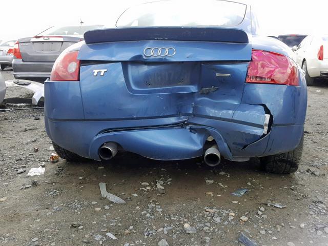 TRUWT28N821006287 - 2002 AUDI TT QUATTRO BLUE photo 9