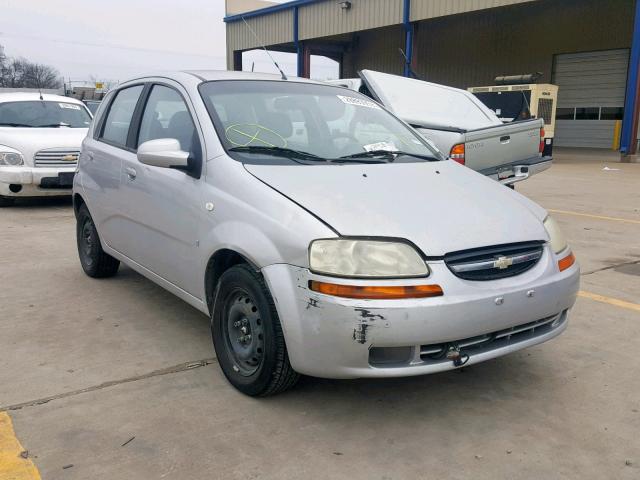 KL1TD66627B762364 - 2007 CHEVROLET AVEO BASE ვერცხლისფერი ფოტო 1