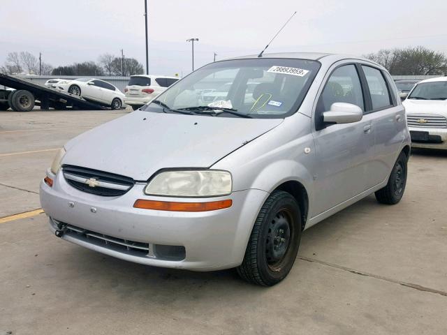 KL1TD66627B762364 - 2007 CHEVROLET AVEO BASE ვერცხლისფერი ფოტო 2